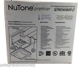 NUTONE Premier 80 CFM 0.8 Sones Quiet Silent Ventilation Fan QTREN080FLT New!