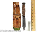 1973 Ontario Pilot's Fighting Survival Knife Vietnam Era w/Leather case