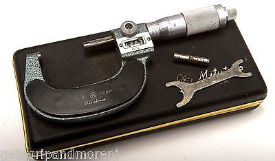 MITUTOYO Digit Outside Micrometer Model 193-212, 1 to 2" .0001" Great Condition!