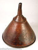 AWESOME LARGE COPPER FUNNEL 13" Tall x 12.5" Diameter Original Patina Antique!