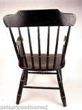 Wesleyan University Small University Chair Great Condition! Black & Gold