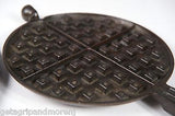 WAGNER WARE SIDNEY -O- CAST IRON 1925 Waffle Maker No. 1408 Antique