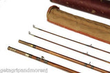 MINT South Bend 59-9' 4 Pc Split Bamboo Fishing Pole Fly Rod 59 UNUSED 1945-50