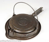 WAGNER WARE SIDNEY -O- CAST IRON 1925 Waffle Maker No. 1408 Antique