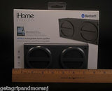 IHOME Grey Mini Rechargeable Bluetooth Stereo Speaker Rubberized Finish New!