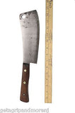 Village Blacksmith Co. Butcher Steel Forged Cleaver with 8.5 in blade