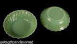 ANCHOR HOCKING Pair Of 5" x 1.5" Inch Jadeite Mint Green Bowls In Exl Condition!