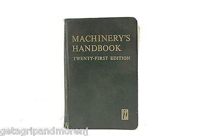 Machinery's Handbook 21st Edition