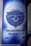 NORTHERN 25 Porcelain Masonic Mug Newark NJ 60th Anniversary 1853-1913 Antique!