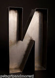 Stainless Steel 12" Inch Letter Marquee Sign N Vintage!