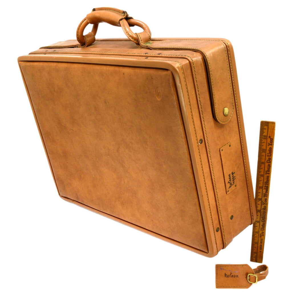 Vintage Hartmann Luggage Belting Leather Briefcase Ha… - Gem