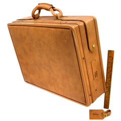 Vintage Hartmann Belting Leather Lock Briefcase Hard Attaché Case - Body  Logic