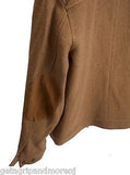 Ralph Lauren POLO Jacket Brown Lambs Wool Coat Size Large Lightweight NEW!