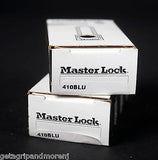 MASTER LOCK Zenex Steel Shackle Blue Safety Lockout Padlocks 410Blu Set of 2 New