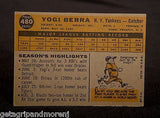 TOPPS YOGI BERRA 1960 #480 Yankees Baseball Card In Excellent Condition!