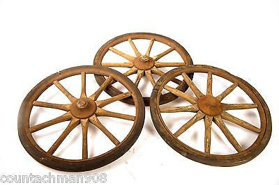 wooden wheels with rubber tread 10 Spoke 12