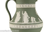 Wedgewood Olive Green Jasperware 5" pitcher mint condition