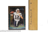Tom Brady 2000 Bowman Chrome Rookie Card #236 with plastic cover