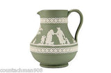 Wedgewood Olive Green Jasperware 5" pitcher mint condition