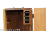 Bausch & Lomb Model R Microscope with slides and wooden box