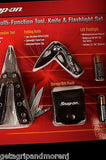 SNAP ON 3 pc Multi-Function Tool Knife & Flashlight Set w/ Batteries 871111 New!