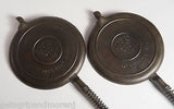 WAGNER WARE SIDNEY -O- CAST IRON 1925 Waffle Maker No. 1408 Antique