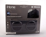 iHOME Gray Bluetooth Wireless Rubberized Rechargeable Stereo Mini Speaker New!