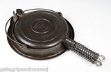 WAGNER WARE SIDNEY -O- CAST IRON 1925 Waffle Maker No. 1408 Antique