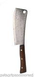 Village Blacksmith Co. Butcher Steel Forged Cleaver with 8.5 in blade