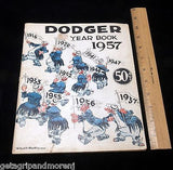 ORIGINAL Collectors 1957 Brooklyn DODGERS Year Book Program Antique!
