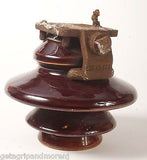 ELECTRIC INSULATOR 3 Tier PORCELAIN Lg. From Jersey City NJ Abandoned Substation