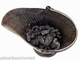Coal Scuttle-Coal Bucket-Coal Bin- Black  Bucket w/ Coal Shovel