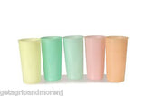 Tupperware - Colorful Set of 11 cups in two sizes - vintage!