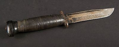 USN MARK 1 CAMILLUS N.Y. Knife WWII U.S.NAVY Mk1 5" Inch Fixed Blade w/ Sheath!