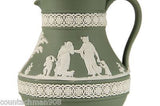 Wedgewood Olive Green Jasperware 5" pitcher mint condition