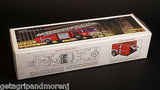 HESS 1986 Toy Fire Truck Bank Red w/ Ladder and Engine