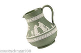 Wedgewood Olive Green Jasperware 5" pitcher mint condition