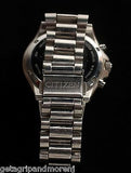 CITIZEN ECO DRIVE Men's Chronograph Black Face Silver Watch GN-4-S H500-S049351