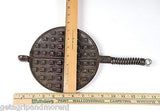 WAGNER WARE SIDNEY -O- CAST IRON 1925 Waffle Maker No. 1408 Antique