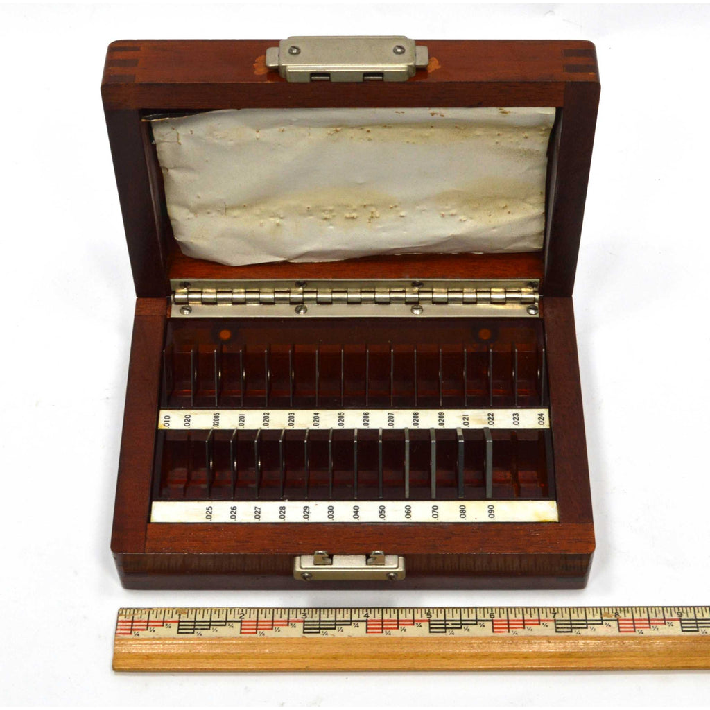 Vintage PRATT & WHITNEY "HOKE" PRECISION GAGE BLOCKS No. 333G, 28 pcs