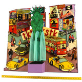 Original 3D WALL ART "POPMOTION" by DEBBIE BROOKS 122/250 Statue of Liberty RARE
