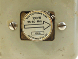 Thruline Wattmeter Model 43, Bird Electric Corp. 50 OHM Impedance w/ Extra 10W 100-250 MC Slug