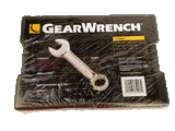 GearWrench Brand 20 pc. SAE/Metric Stubby Comb. Wrench set #8190 Non-ratcheting box end, NIB Sealed in Plastic NEW