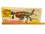 Guillow's P-47D Thunderbolt Balsa Model Kit #001 3/4” scale, New & Sealed in Plastic NIB Airplane