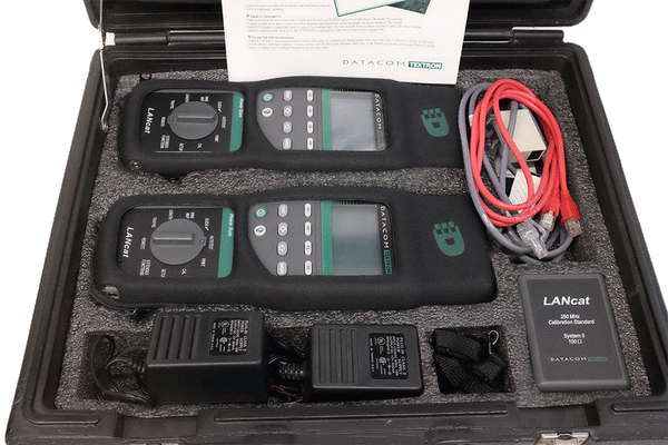 Greenlee-LANcat/Fluke Style System6 Network Cable Tester W/Case Manuals and Software