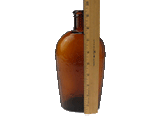 John Hay Brown Glass Bottle Amber 152 & 154 Washington St. Cor. Liberty St. New York Vintage 1870's Whiskey Flask