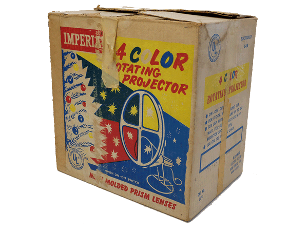 Imperial Motorized Color Wheel  Vintage Christmas W/Box Rotating Projector