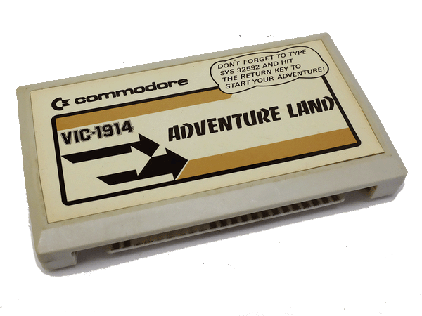 Commodore VIC- 1914 Adventure Land Game Cartridge