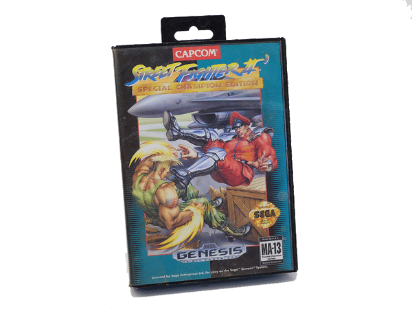 Capcom - Street Fighter II for Sega Genesis Special Champion Edition Cartridge & Case