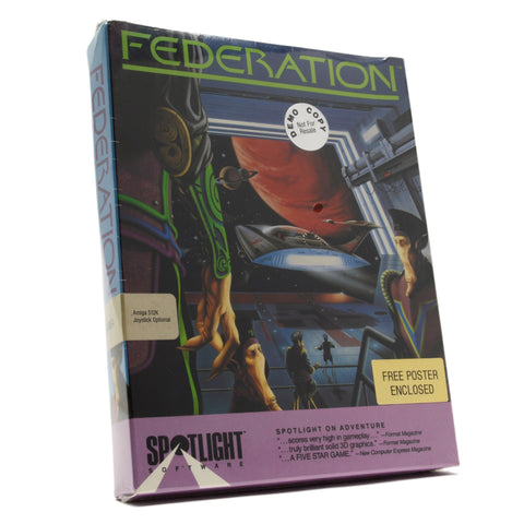 Demo Copy! AMIGA 512K Computer Game "FEDERATION" New/Sealed! FREE POSTER INSIDE!